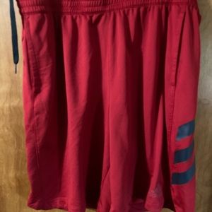 New Adidas red court shorts size 2xl